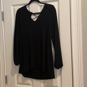 Tunic top with laced back